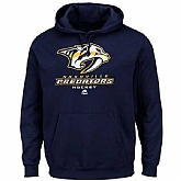 Men's Nashville Predators Majestic Critical Victory VIII Fleece Hoodie - Navy Blue,baseball caps,new era cap wholesale,wholesale hats